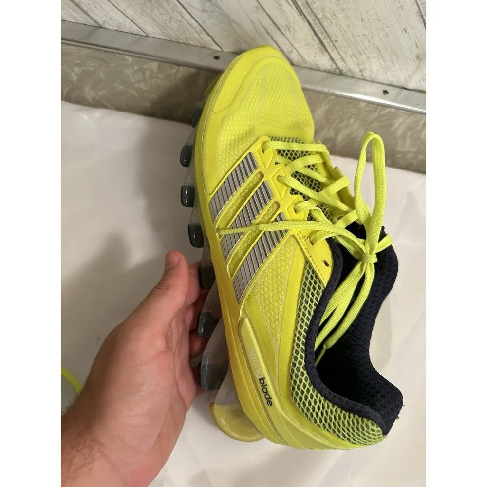 Adidas Springblade Ignite Mens Shoes 10 Neon Yellow Black Shoes LIGHT DAMAGED